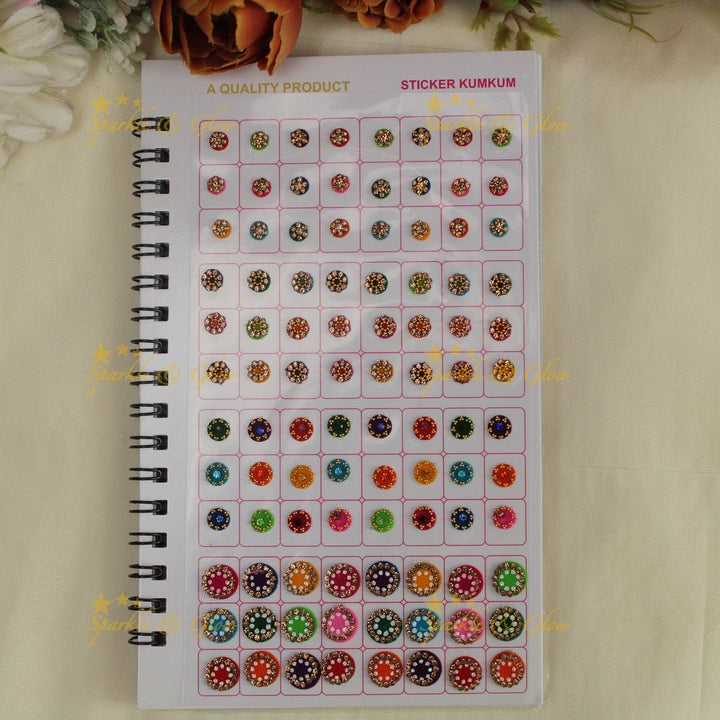 Navya Suhag round shaped grand designs big bindi book - Sparkle and Glow - 