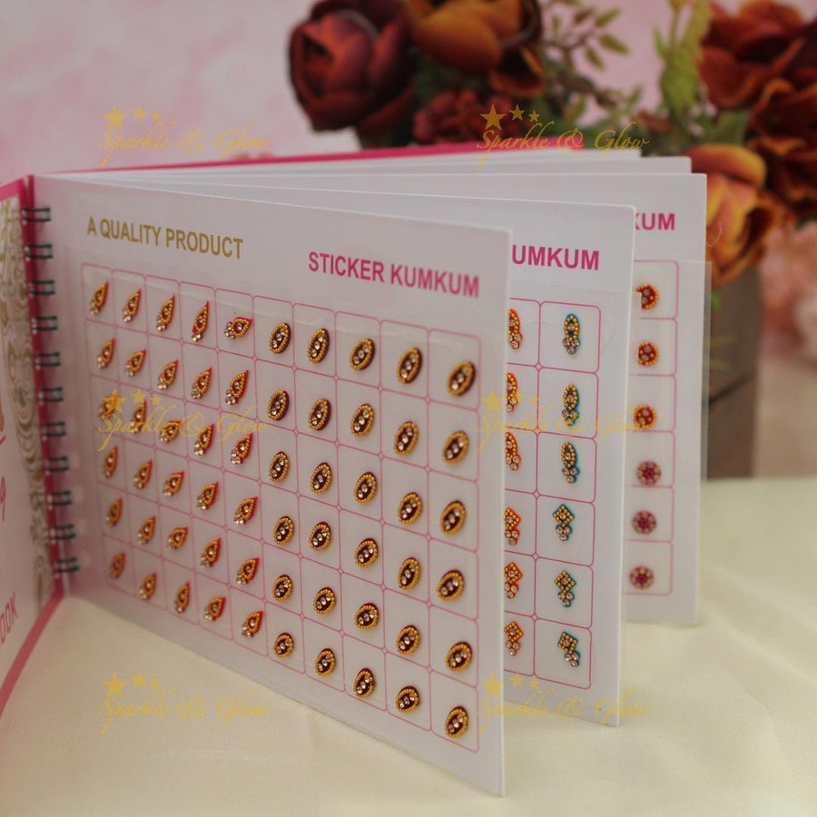 Navya Suhag different colours and designs bindi book - Sparkle and Glow - 