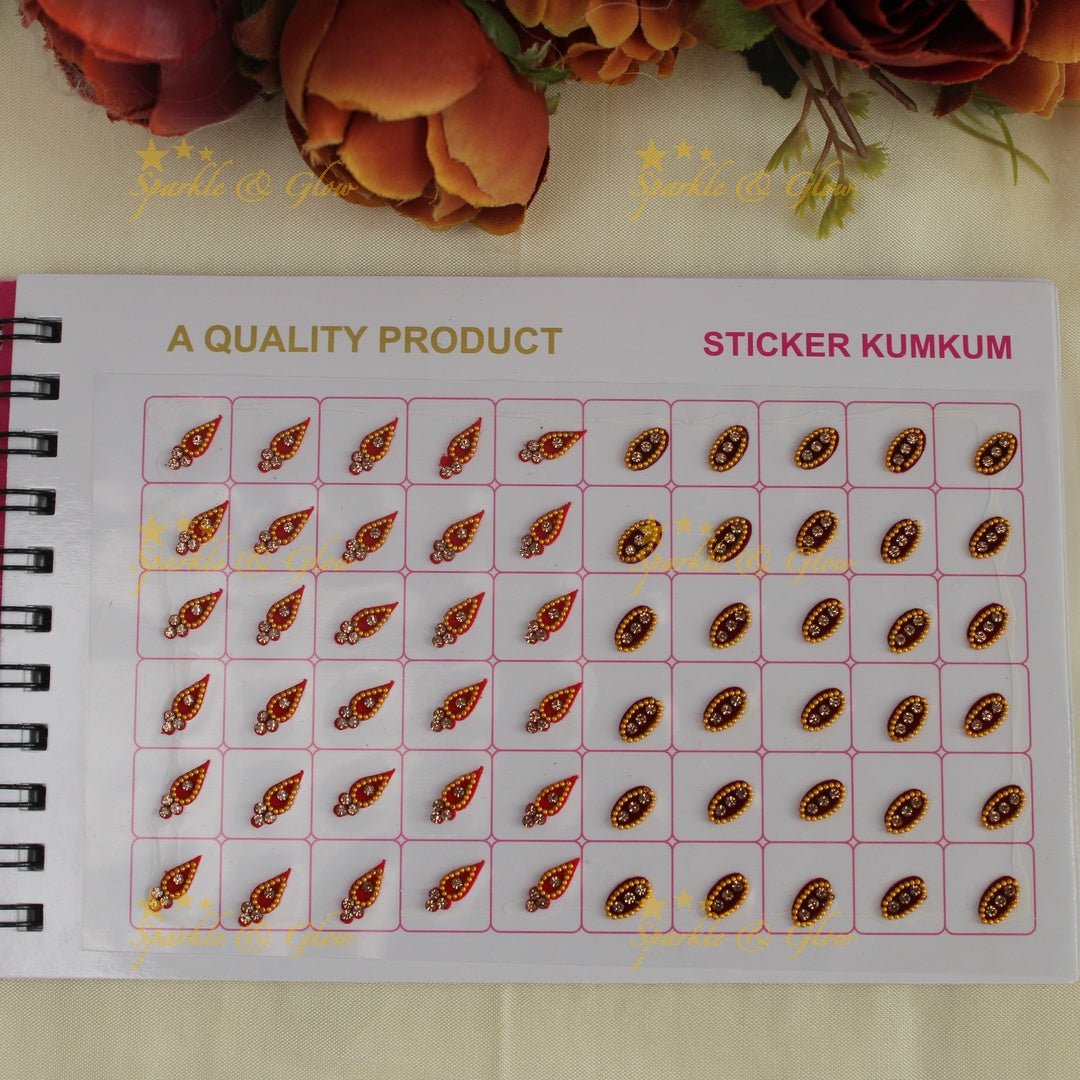 Navya Suhag different colours and designs bindi book - Sparkle and Glow - 