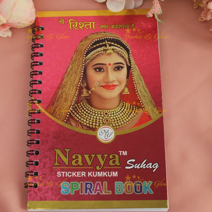 Navya Suhag simple design multi colour bindi big book - Sparkle and Glow - 