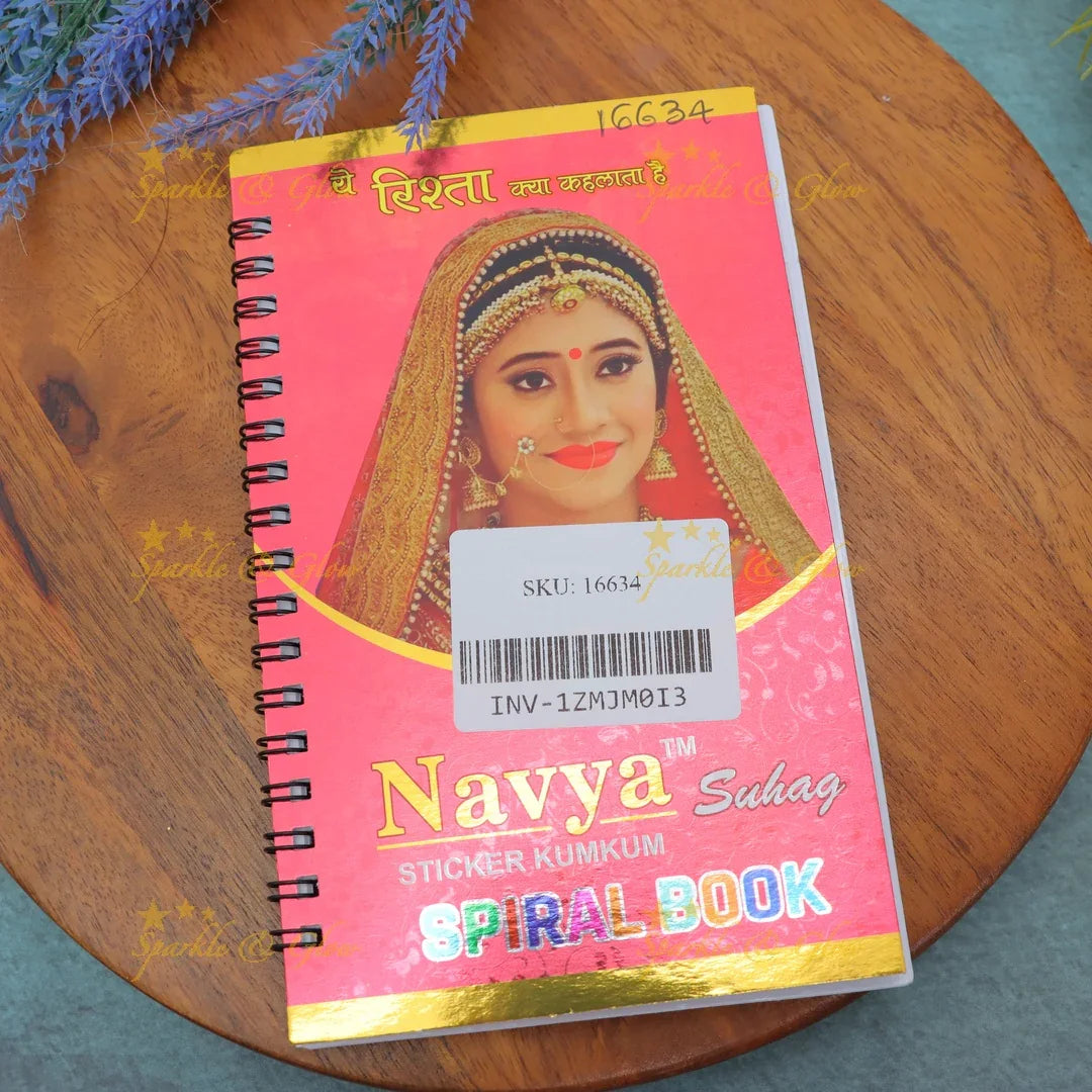 Navya Suhag Multicolor Stones Bindi Small Book