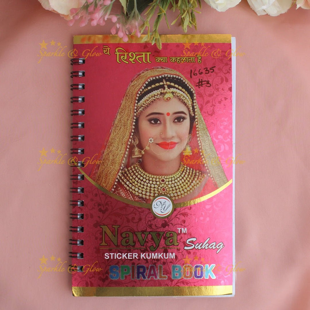 Navya Suhag grand different size and designs bindi big book - Sparkle and Glow - 