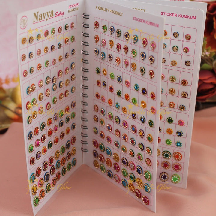 Navya Suhag different colours and designs bindi big book - Sparkle and Glow - 