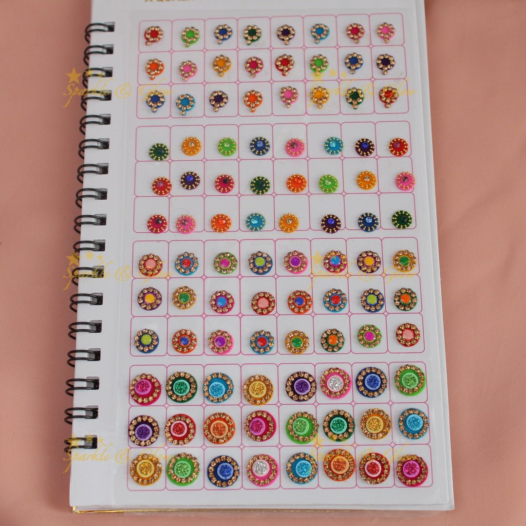 Navya Suhag different colours and designs bindi big book - Sparkle and Glow - 