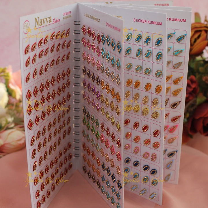 Navya Suhag beautiful colours and shapes bindi big book - Sparkle and Glow - 