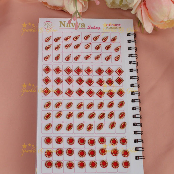 Navya Suhag beautiful colours and shapes bindi big book - Sparkle and Glow - 