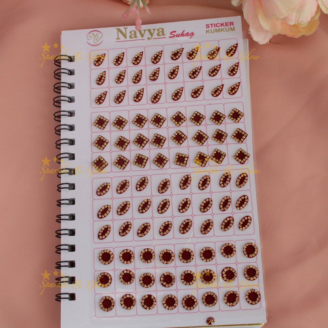 Navya Suhag beautiful colours and shapes bindi big book - Sparkle and Glow - 