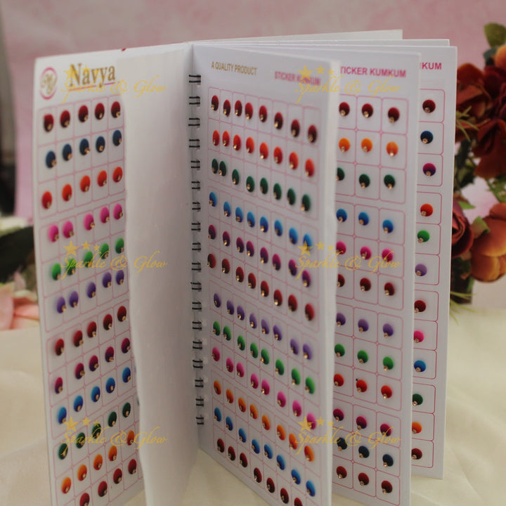 Navya Suhag multi colours round shaped bindi big book