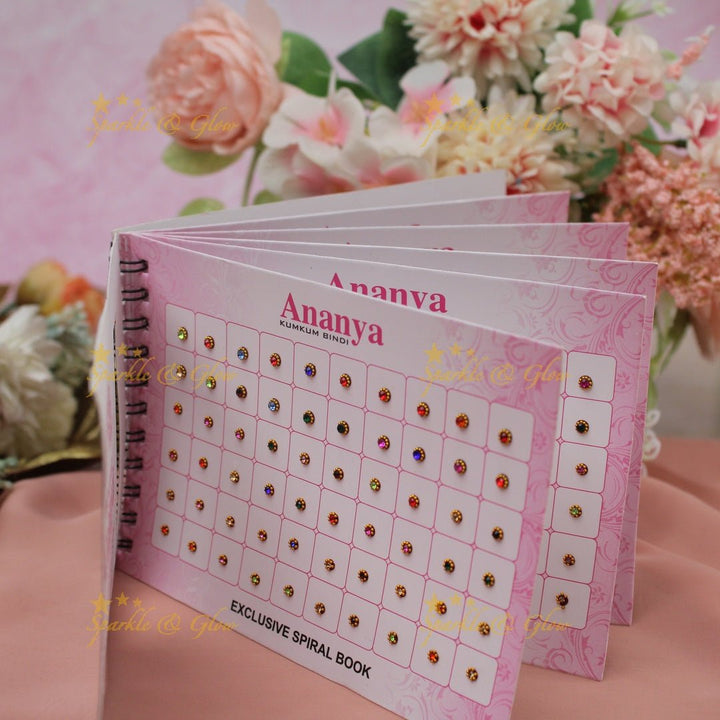 Ananya pretty bindi small book in assorted colour - Sparkle and Glow - 