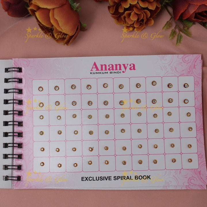 Ananya pretty bindi small book in assorted colour - Sparkle and Glow - 