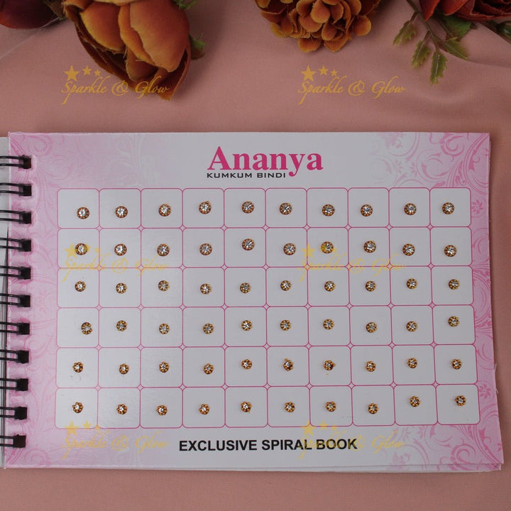 Ananya pretty bindi small book in assorted colour - Sparkle and Glow - 