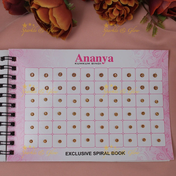 Ananya pretty bindi small book in assorted colour - Sparkle and Glow - 