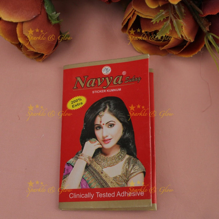 Navya Suhag round shaped multi colours plain bindi book - Sparkle and Glow - 
