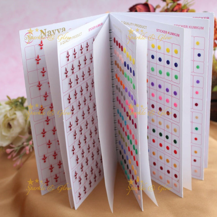 Navya Suhag simple and multi colours bindi big book - Sparkle and Glow - 
