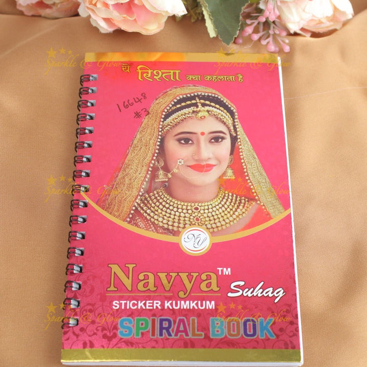 Navya Suhag simple and multi colours bindi big book - Sparkle and Glow - 