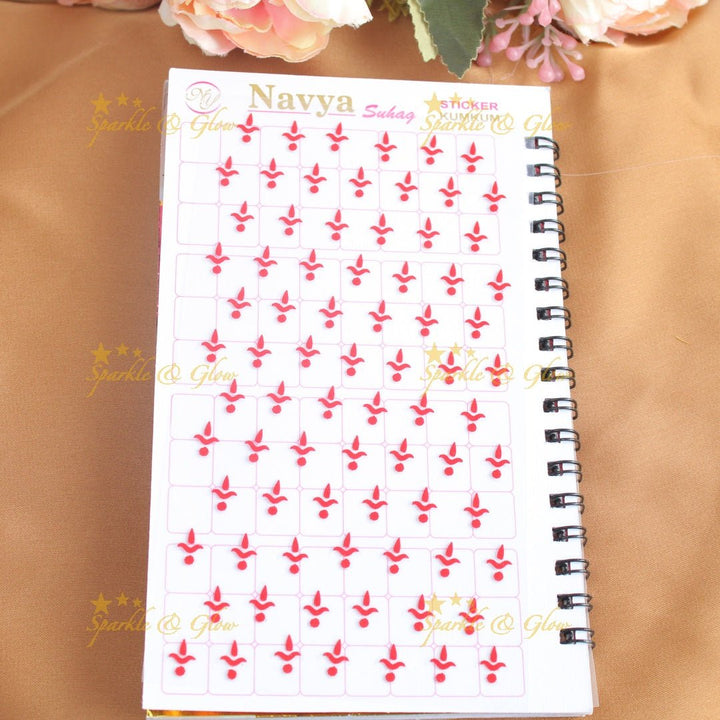 Navya Suhag simple and multi colours bindi big book - Sparkle and Glow - 