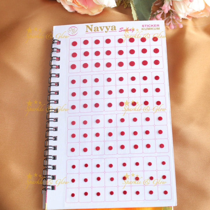 Navya Suhag simple and multi colours bindi big book - Sparkle and Glow - 