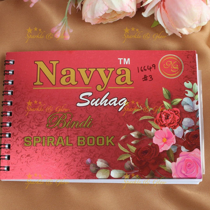 Navya Suhag Fancy stone bindi small book - Sparkle and Glow - 