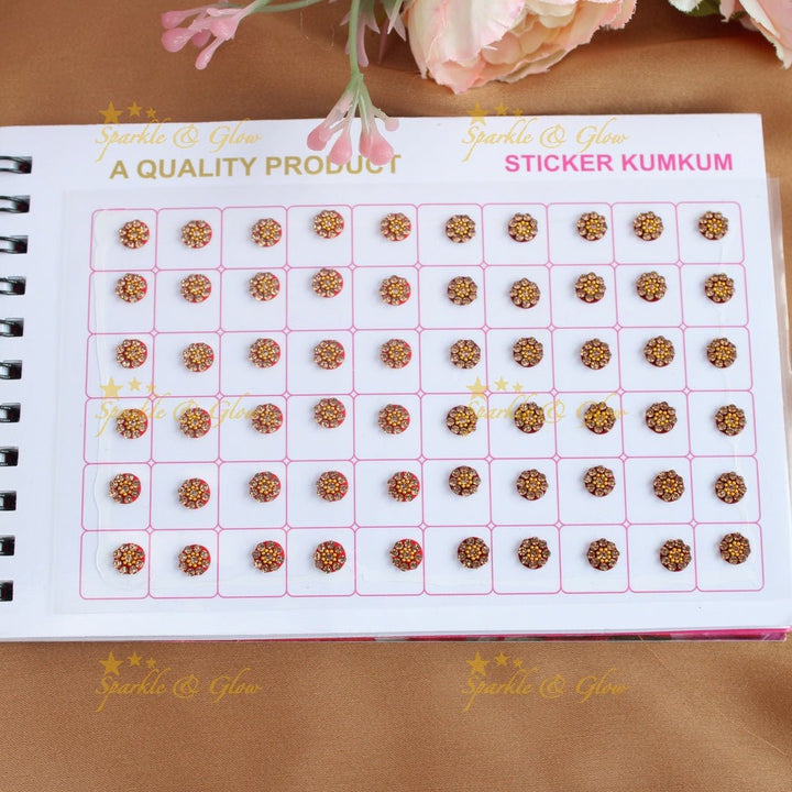 Navya Suhag Fancy stone bindi small book - Sparkle and Glow - 