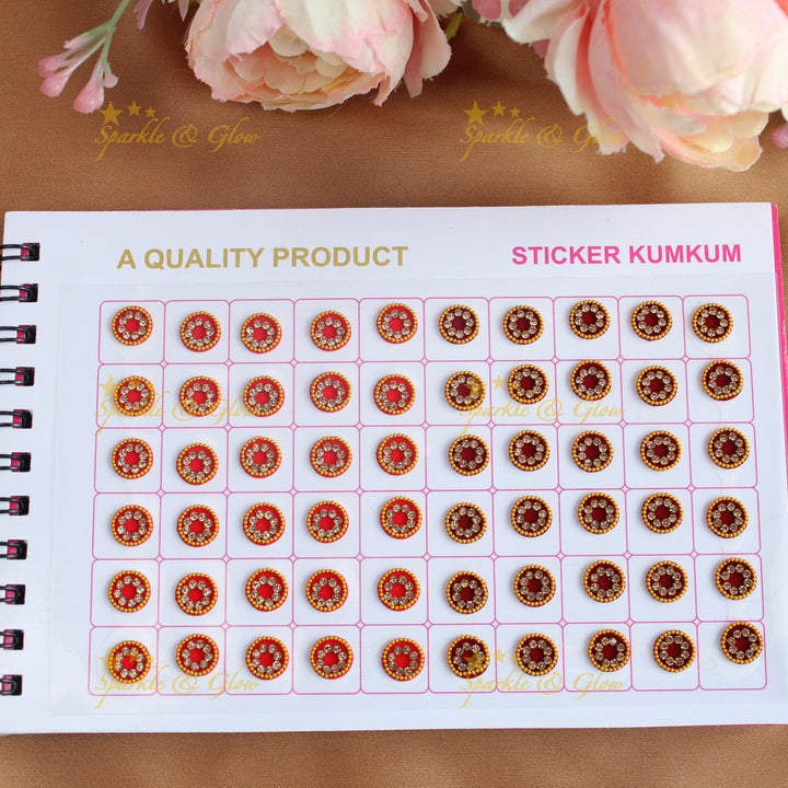 Navya Suhag Fancy stone bindi small book - Sparkle and Glow - 