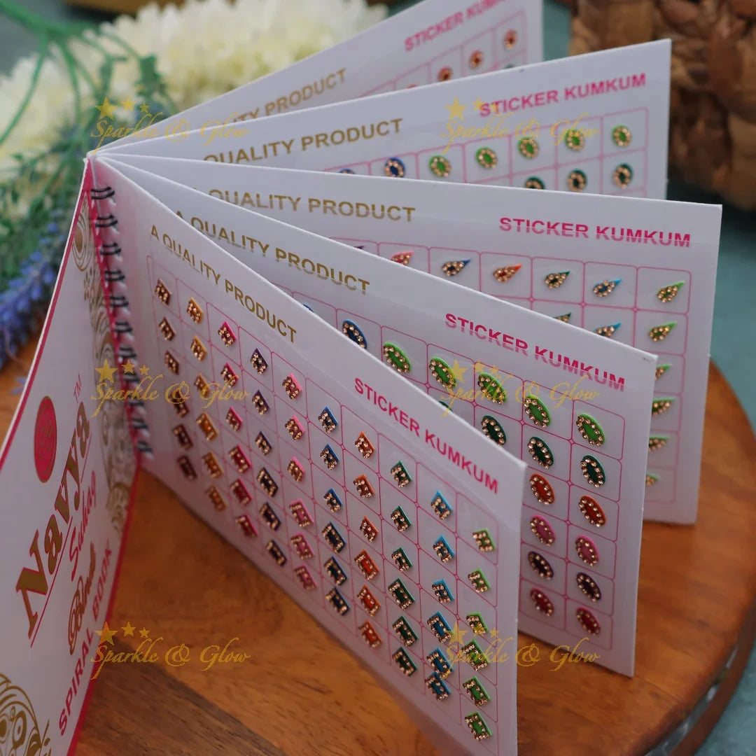 Navya Suhag Elegant Bindi Assortment - Large Book