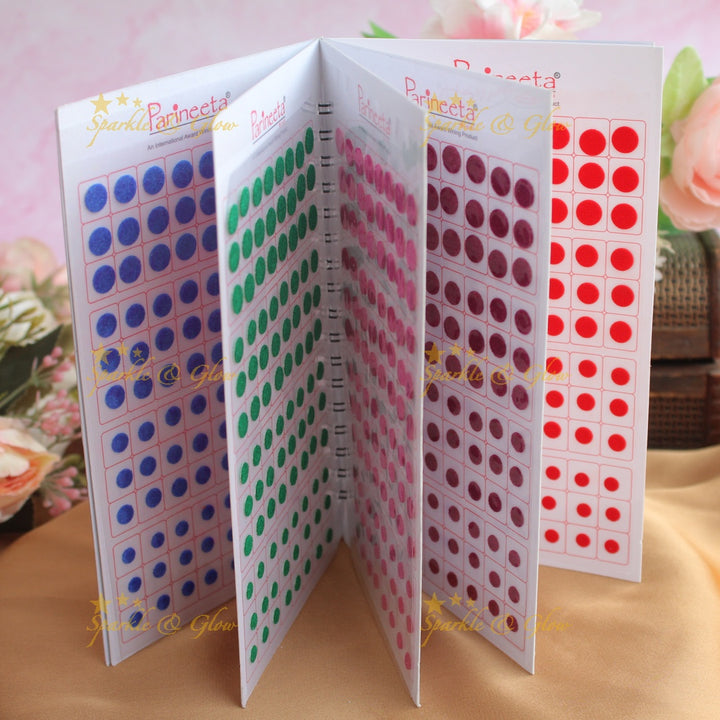 Navya Suhag multi colour plain bindi big book