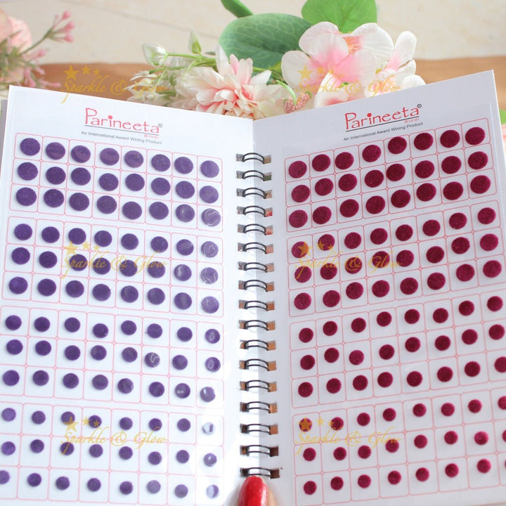 Navya Suhag multi colour plain bindi big book - Sparkle and Glow - 