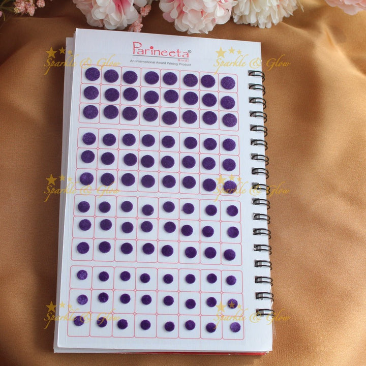 Navya Suhag multi colour plain bindi big book - Sparkle and Glow - 