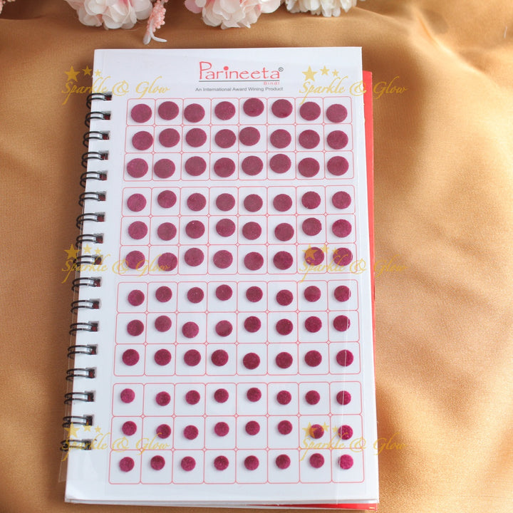 Navya Suhag multi colour plain bindi big book