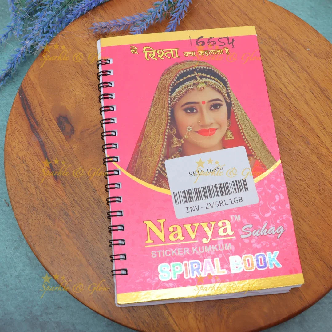 Navya Suhag Plain Round Brown Bindi Book