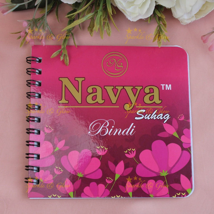 Navya Suhag pretty plain Multi colour bindi small book - Sparkle and Glow - 