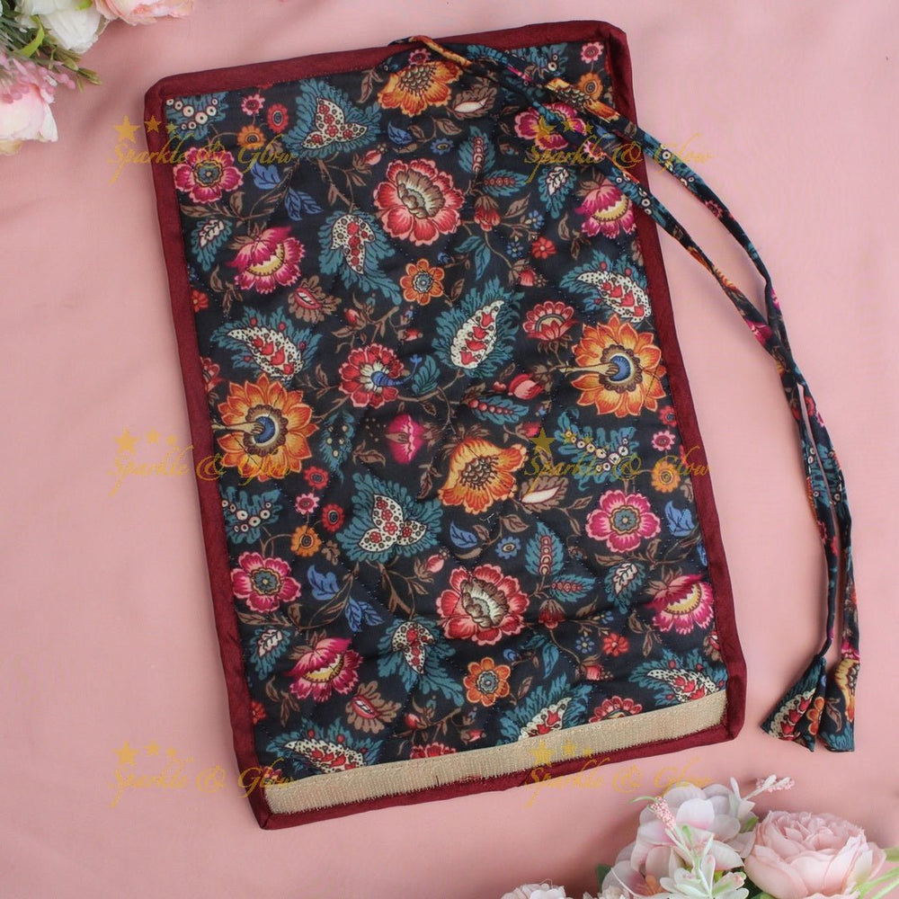 Floral printed jewellery organizer - Sparkle and Glow - 