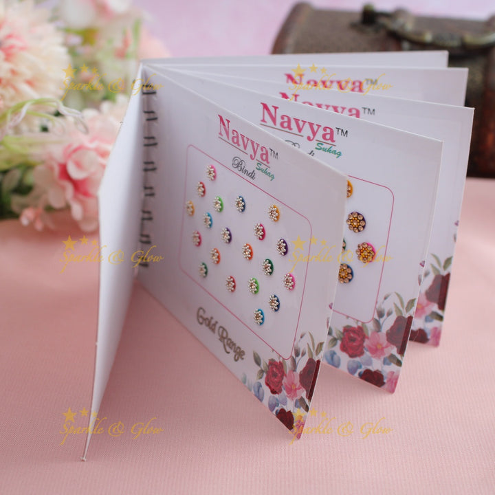 Navya Suhag elegant designs multi colours bindi small book