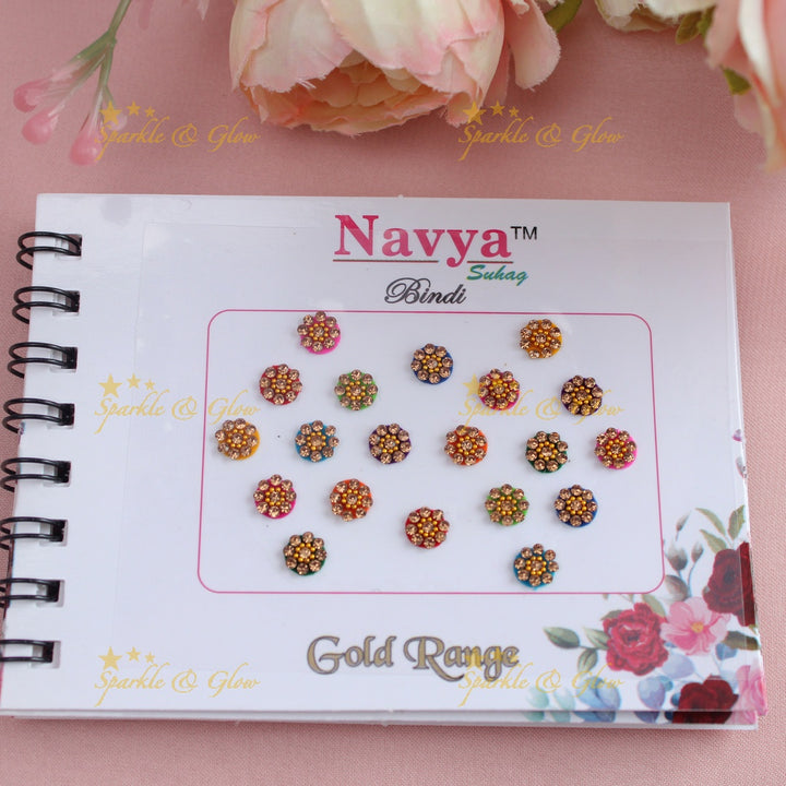 Navya Suhag elegant designs multi colours bindi small book