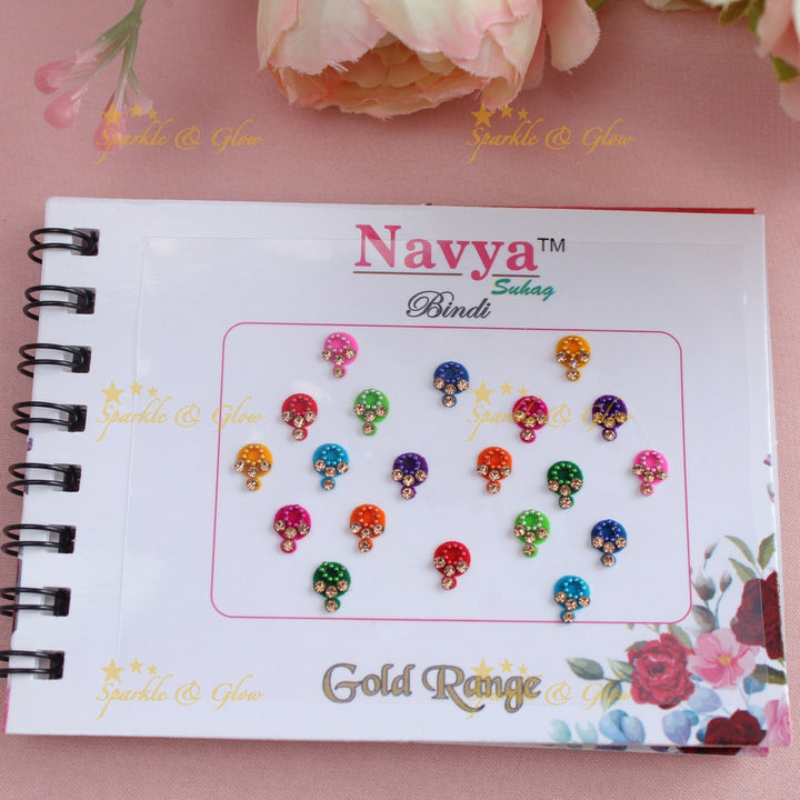 Navya Suhag elegant designs multi colours bindi small book