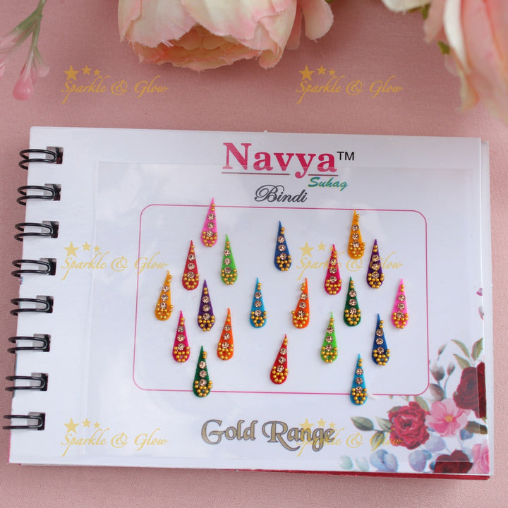 Navya Suhag elegant designs multi colours bindi small book