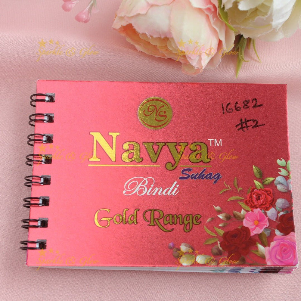 Navya Suhag gorgeous designs different shapes multi colours bindi small book - Sparkle and Glow - 