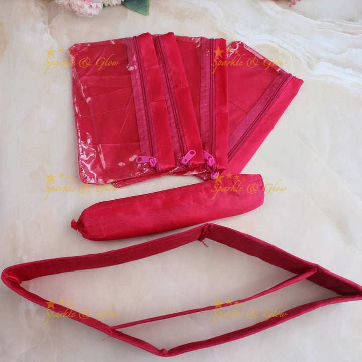Beautiful embroidery design jewellery organiszer - Pink - Sparkle and Glow - Pink - 