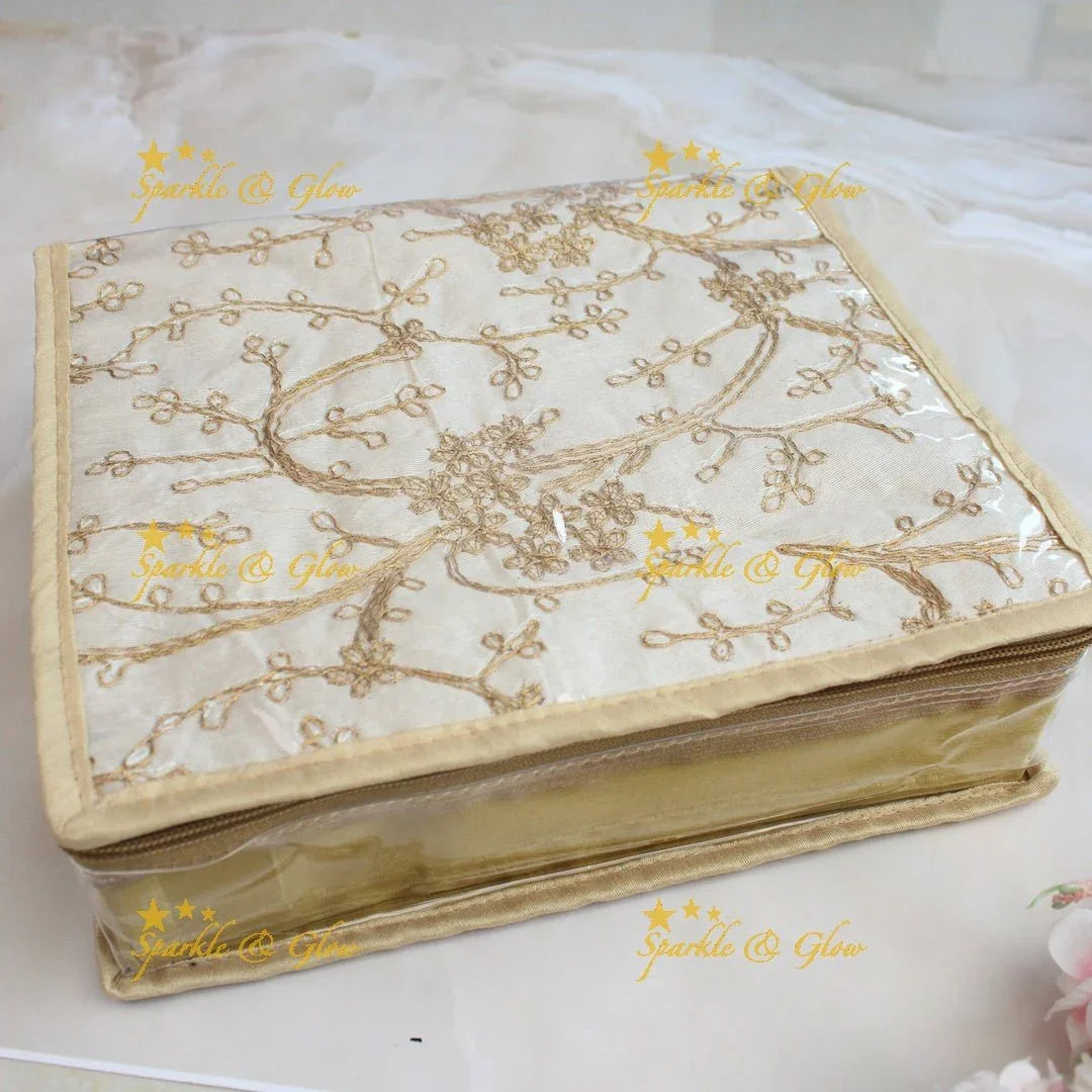 Pretty embroidery design jewellery organiszer - Sparkle and Glow