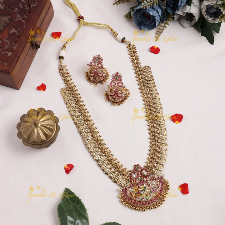 Grand Peacock Mango pendant carved Kemp Coin Haram