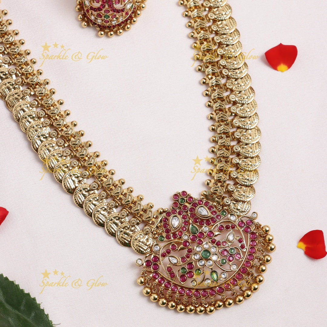 Grand Peacock Mango pendant carved Kemp Coin Haram