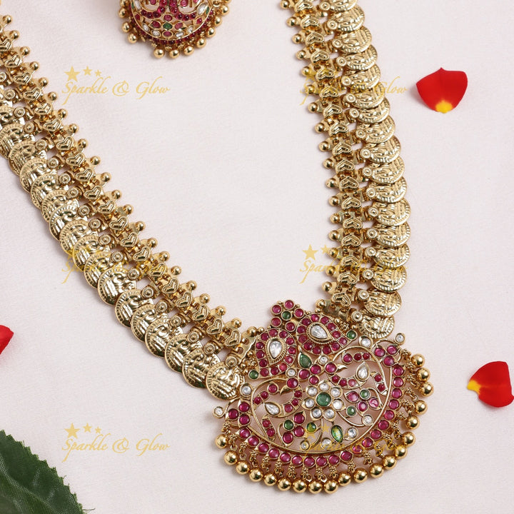 Grand Peacock Mango pendant carved Kemp Coin Haram