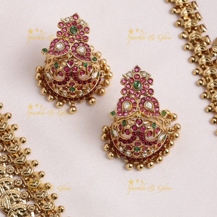 Grand Peacock Mango pendant carved Kemp Coin Haram