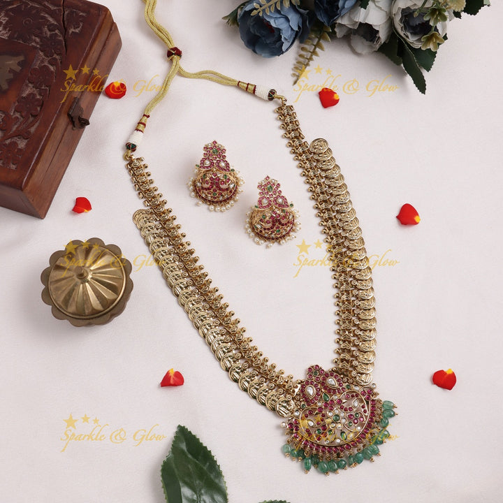Grand Peacock Mango pendant carved Kemp Coin Haram