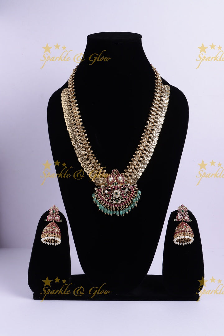 Grand Peacock Mango pendant carved Kemp Coin Haram