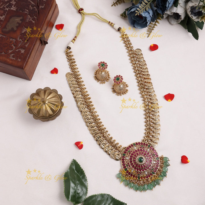 Grand Floral pendant carved Kemp Coin Haram