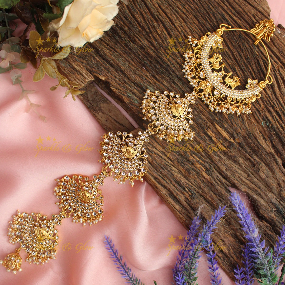 Exclusive floral peacock intricate design jadabilla