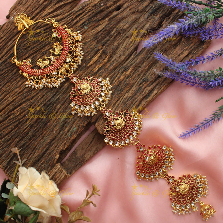 Exclusive floral peacock intricate design jadabilla