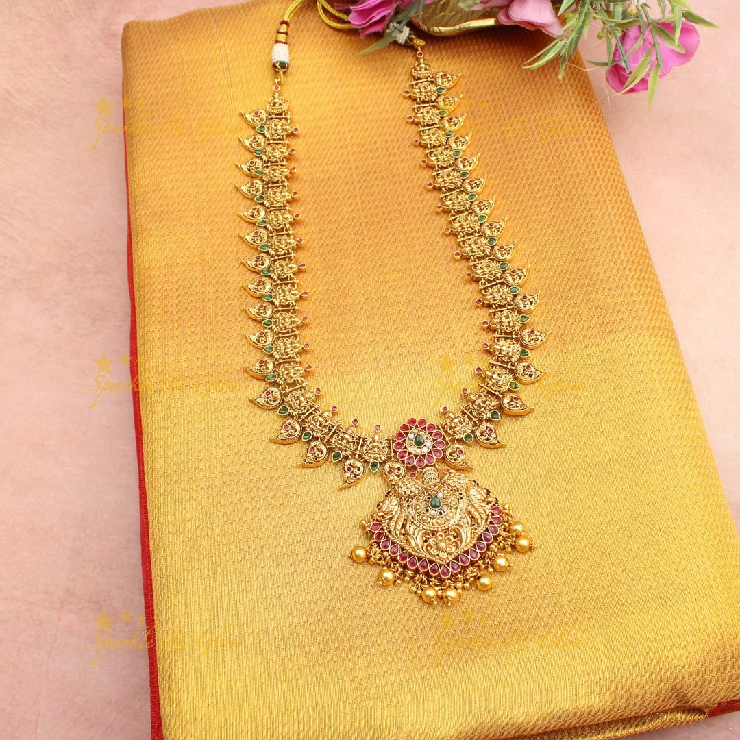 Mustard Yellow Kanjivaram Silk Saree with Red Zari Border & Temple Motifs - Sparkle and Glow - 