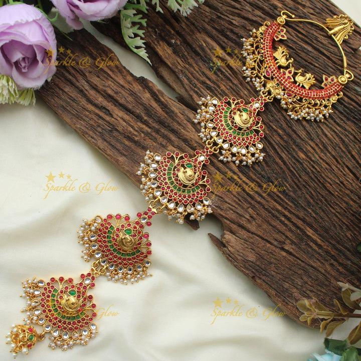Exclusive floral peacock intricate design jadabilla